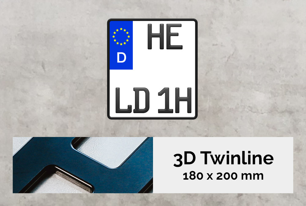 3D TWINLINE Historisch in Schwarzmatt 180 x 200 3D TWINLINE Historisch in Schwarzmatt 180 x 200