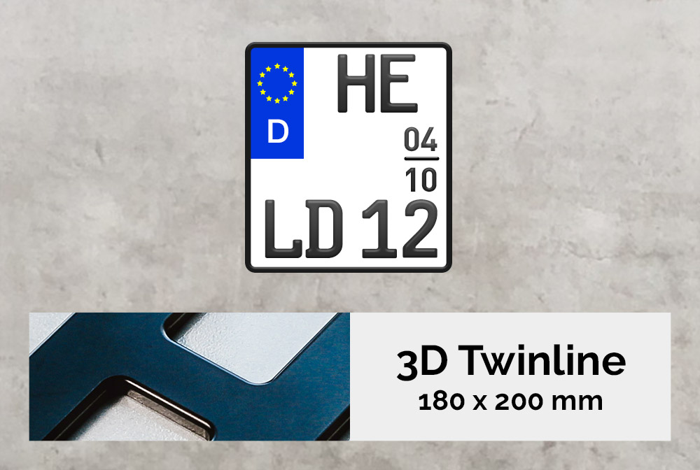 3D TWINLINE Saison in Schwarzmatt 180 x 200
