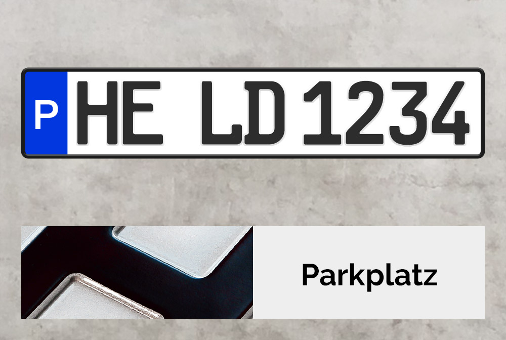 Alu Parkplatzschild Alu Parkplatzschild