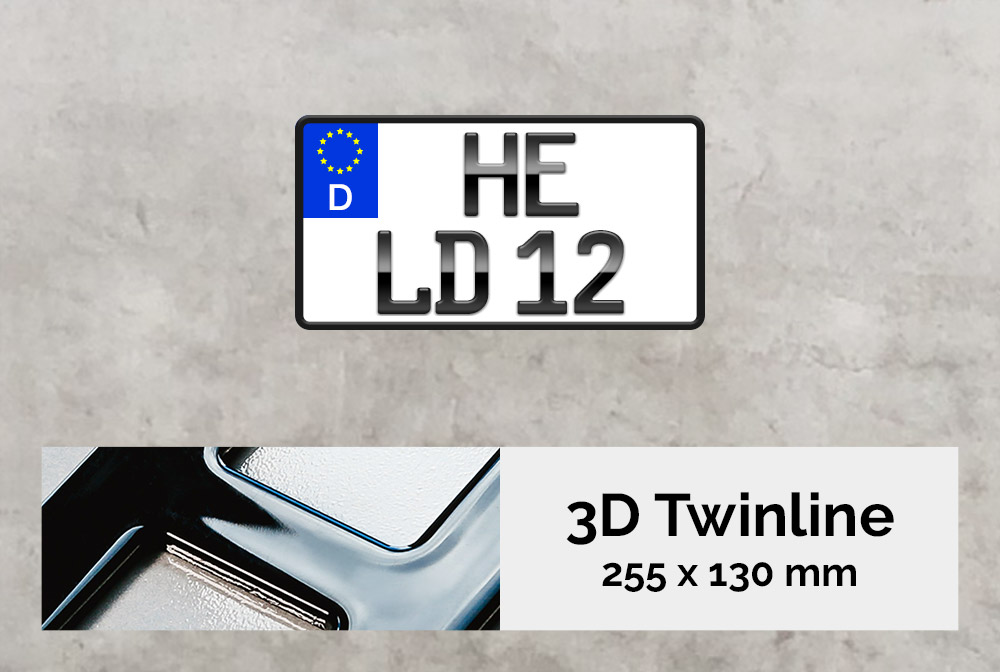 3D TWINLINE in Hochglanz 255 x 130 3D TWINLINE in Hochglanz 255 x 130
