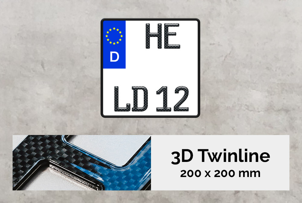 3D TWINLINE in Carbon-Optik 200 x 200 3D TWINLINE in Carbon-Optik 200 x 200