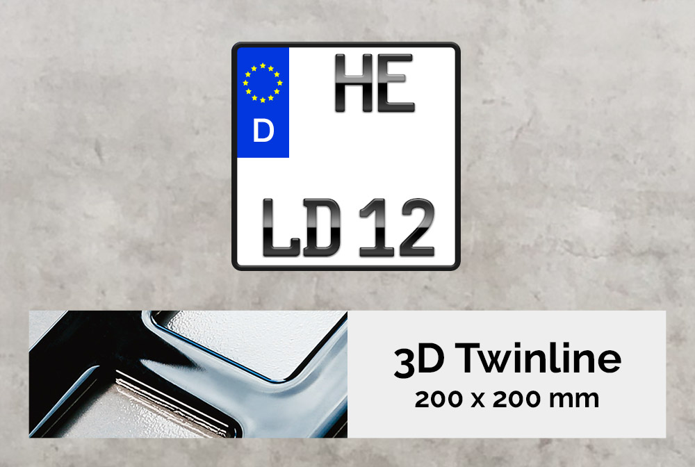 3D TWINLINE in Hochglanz 200 x 200 3D TWINLINE in Hochglanz 200 x 200