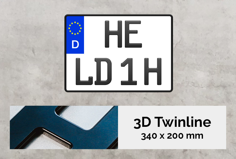 3D TWINLINE Historisch in Schwarzmatt 340 x 200 3D TWINLINE Historisch in Schwarzmatt 340 x 200