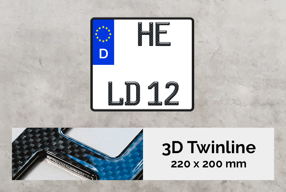 3D TWINLINE in Carbon-Optik 220 x 200 3D TWINLINE in Carbon-Optik 220 x 200